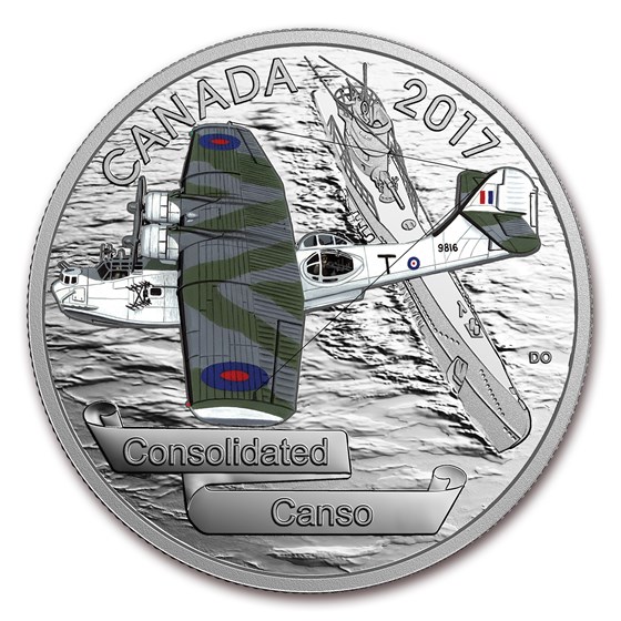 2017 Canada 1 oz Silver $20 Aircraft of WWII Consolidated Canso 2017 Canada 1 oz Silver $20 Aircraft of WWII Consolidated Canso